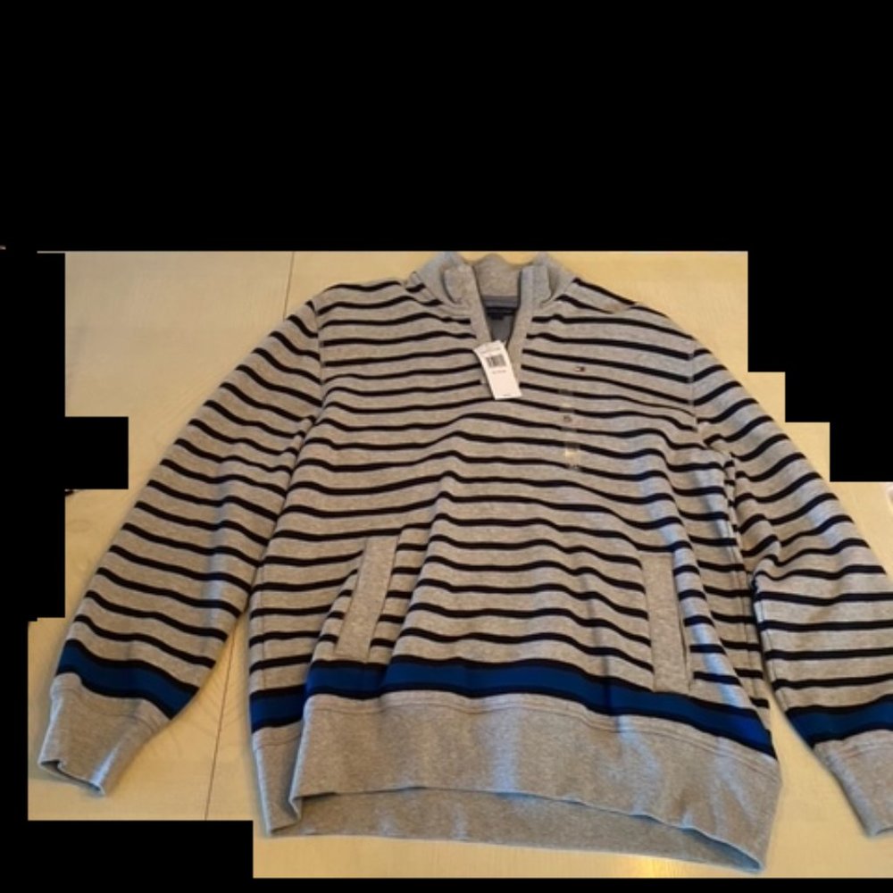 NWT Tommy Hilfiger XL 1/4 Zip Sweat Shirt